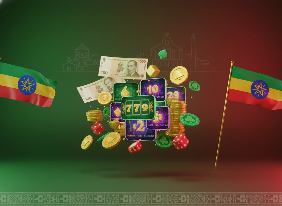 Habtam Bet gaming site shown on both computer and smartphone screens